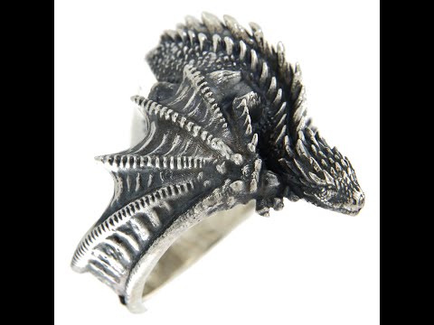 Inel Argint 925 Sculptat Forta Dragonului