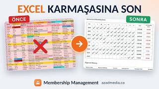 Üyelik ve Aidat Takip Programı | Üye Kartı ve Aylık Aidat Tablosu