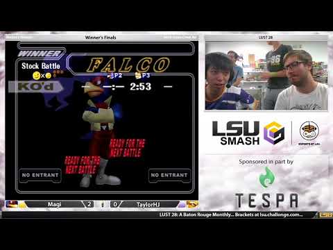 LUST 28 Melee Singles WF - Magi (Falco) vs TaylorHJ (Fox)