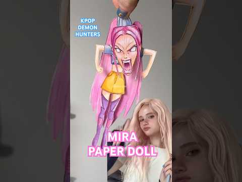 OMG i made a KPOP DEMON HUNTERS PAPER DOLL 😩😭MIRA | JULIA GISELLA
