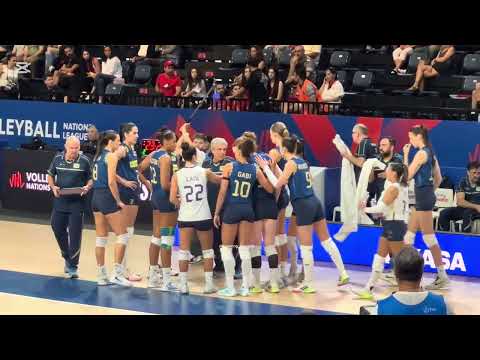Brazil 3️⃣ vs 0️⃣ Dominican Republic | Women’s VNL 2025 Highlights [4K] | Ana Cristina dominates 🔥