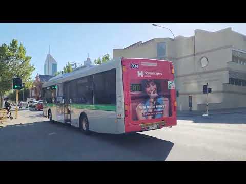 Transperth TP1934 Mercedes-Benz OC500LE CNG Loud ZF Departing With Kickdown