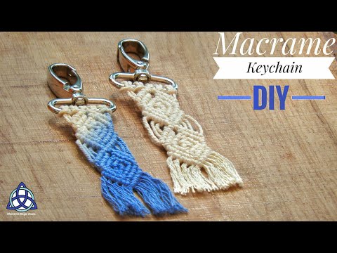 Macrame Keychain DIY Macrame Key Hanger Tutorial Macrame Pattern 1