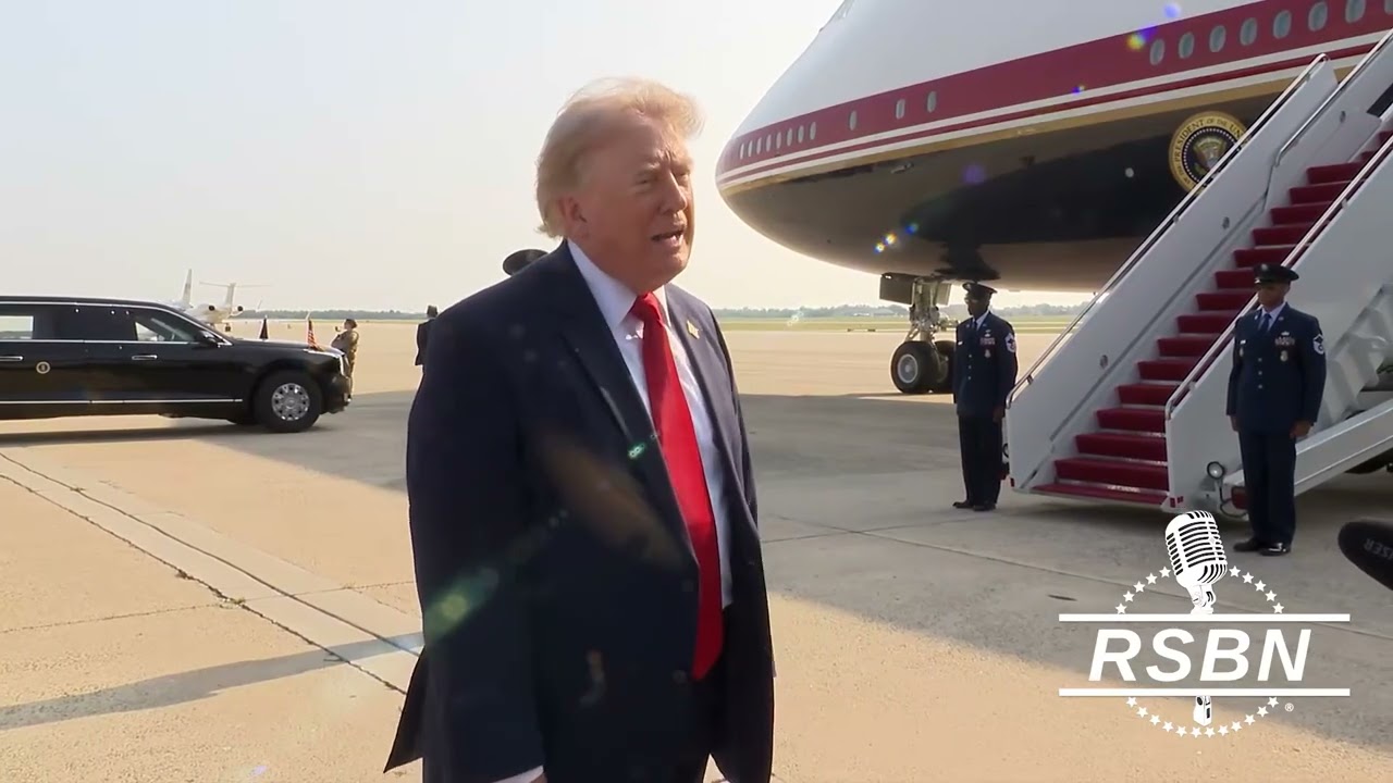 FULL EVENT: President Trump Speaks to Press Before Inaugural Flight on New Air Force One - 07/01/26