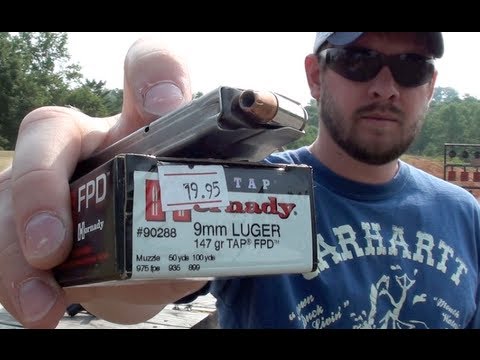 HORNADY TAP 9MM AMMO TEST (M\u0026P SHIELD)