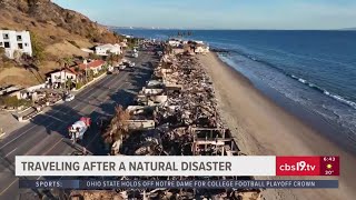 How travel has been effected after a natural disaster