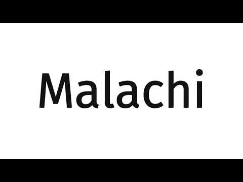 How to pronounce Malachi?(SORT OF CORRRECTLY...)