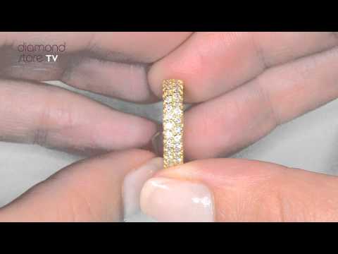 HG30-322A - Jasmine 1.00ct Diamond Full Eternity Ring In 18K Gold