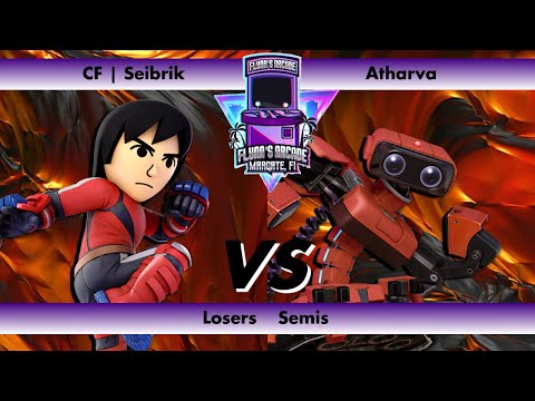 Flynn's Arcade 087 Losers Semis - CF | Seibrik (Mii Brawler) VS Atharva (ROB) SSBU Tournament 2023