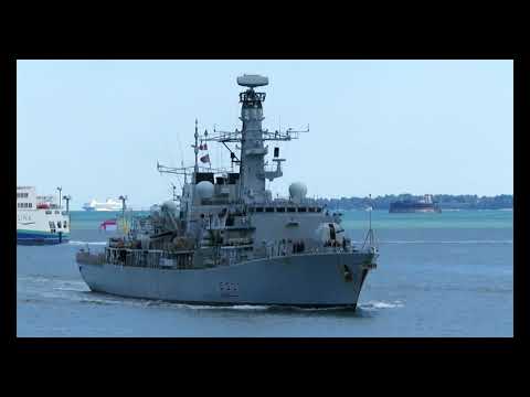 Royal Navy HMS Westminster (F237) Type 23 Frigate Portsmouth England