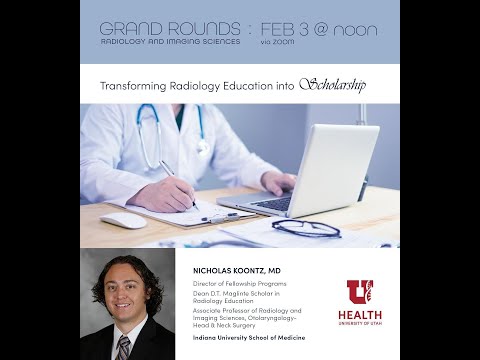 2023 February Grand Rounds - Nicholas Koontz, MD - YouTube
