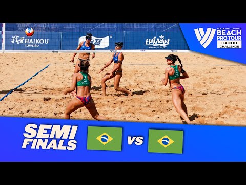 Carol/Barbara vs. Tainá/Victoria - Semi Finals Highlights | Haikou 2023 #BeachProTour