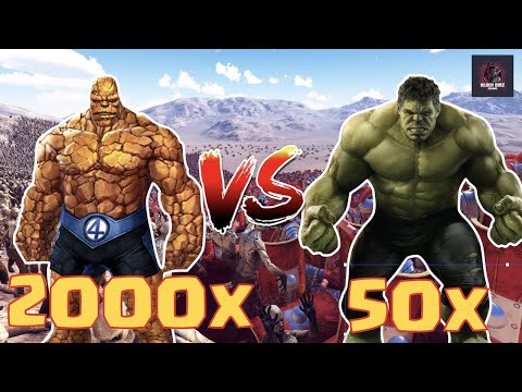 2000 Ben Grimm VS 50 Hulk: Ultimate Epic Battle Simulator