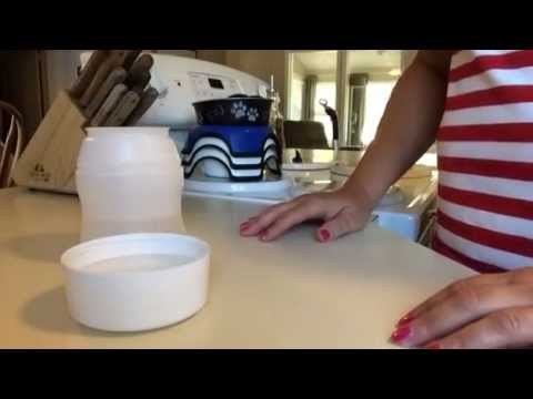 DIY Travel Water/Dog Food Container and Instant Bowl