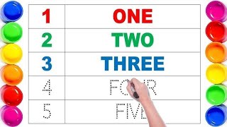 1 to 50 Number Names for Kids | Learn Numbers with Spelling | Counting for Children