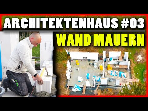 ARCHITEKTEN HAUS BAUEN #03 | MAUERN mit PORENBETON - WAND & ECKE mauern! | Home Build Solution