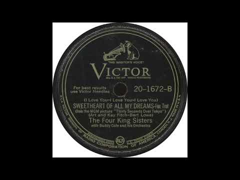 Victor 20 1672 B – Sweetheart Of All My Dreams – The Four King Sisters