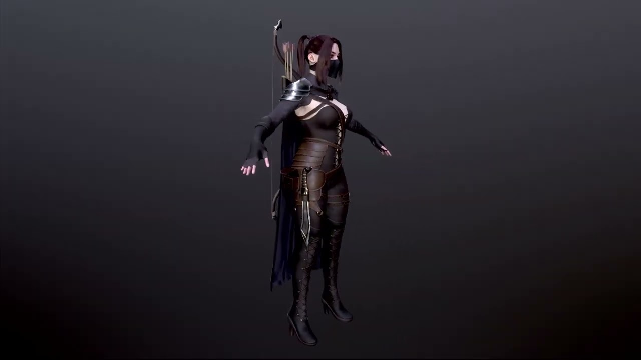 Woman Hunters 3D Model