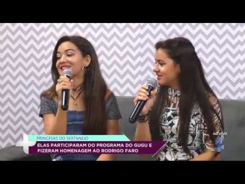 Princesas do sertanejo homenageiam Rodrigo Faro, no programa do Gugu - Gente de Opinião