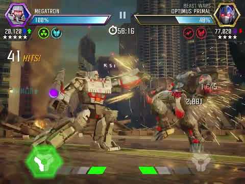Megatron vs Primal - making use of the armor buff steal | Transformers: Forged to Fight