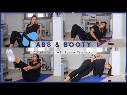 ABS & BOOTY WORKOUT AT HOME (20 MIN) | STEF FIT