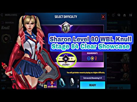Sharon Level 80 WBL Knull Stage 84 Clear Showcase - Marvel Future Fight