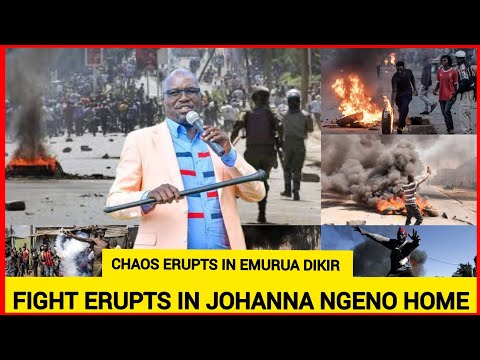 Breaking News! Fight erupts in Johanna Ngeno home, KK politicians chased by angry residents, Chaos 