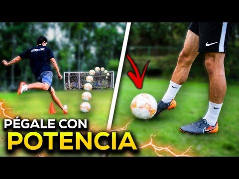 Cómo pegarle FUERTE al BALÓN de FÚTBOL | Cómo PEGARLE con POTENCIA al BALÓN