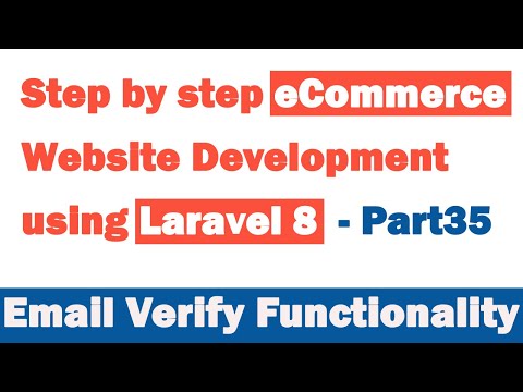 Step by step eCommerce website Development using Laravel 8 Part 35 Email Verify
