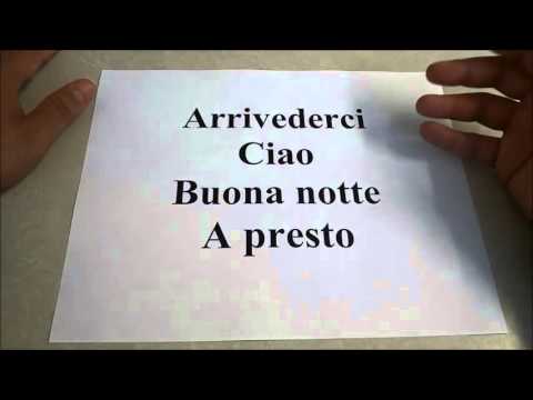 How To Say Goodbye In Italian-Language Lesson