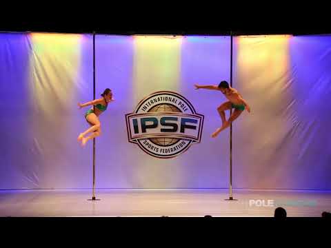Mixed Doubles Erika Ortega & Carlos Corro of Mexico - IPSF World Pole Sports Championships 2018