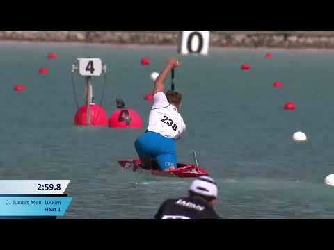 C1 Junior Men's 1000m Heat 1 / 2023 ICF Canoe-Kayak Sprint Junior & U23 World Championships Auronzo