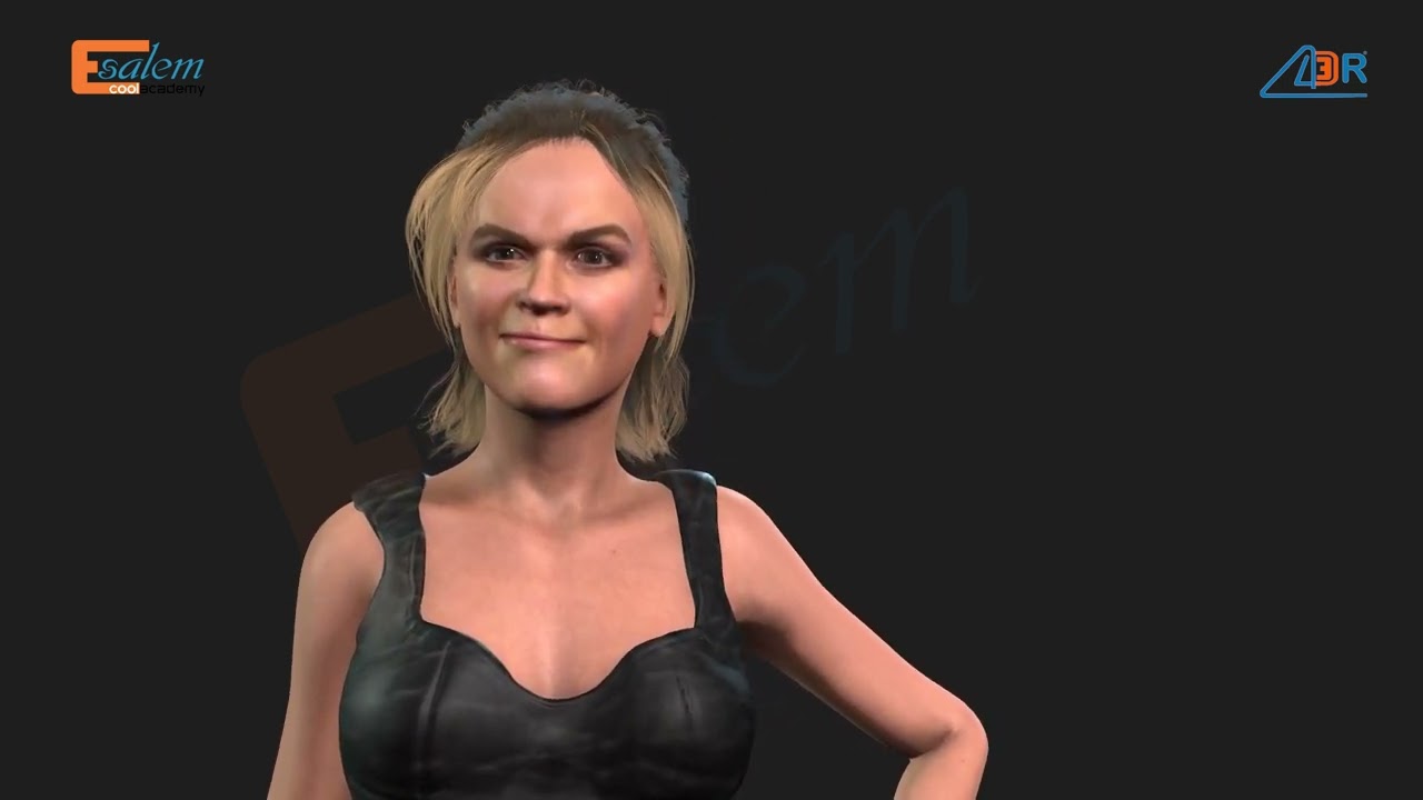 Modelo 3D Rigged de Reese Witherspoon pronto para anima&ccedil;&atilde;o Modelo 3D