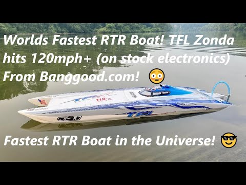 124mph!! Fastest RTR boat in the Universe! TFL Zonda! 😲 Props by Dasboata 🚀