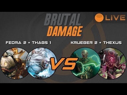 Brutal Damage Weekly Warmahordes - Feora2 + Thags1 vs Krueger2 + Thexus