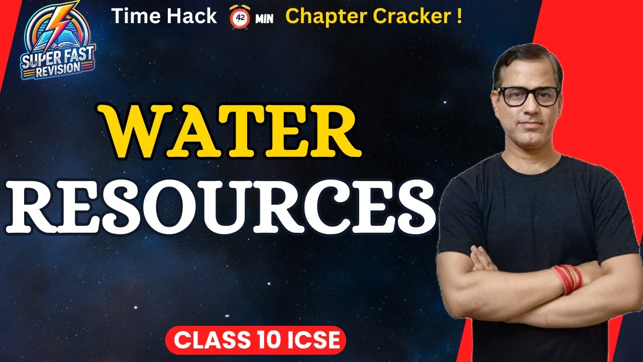 Water Resources Class 10 ICSE | Water Resources ICSE Geography | @sirtarunrupani