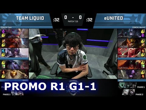 Liquid vs eUnited Game 1 | Round 1 Promotion/Relegation S7 NA LCS Summer 2017 | TL vs EUN G1 1080p