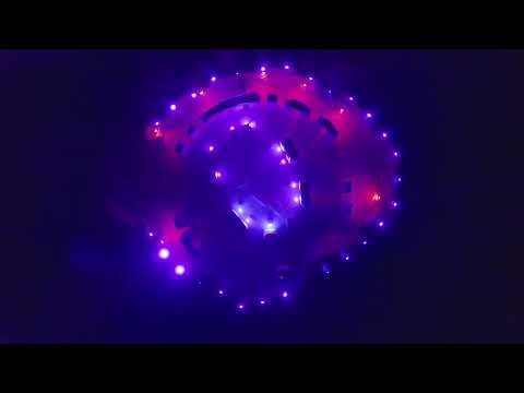 Snowhenge by international lighting artist Kari Kola