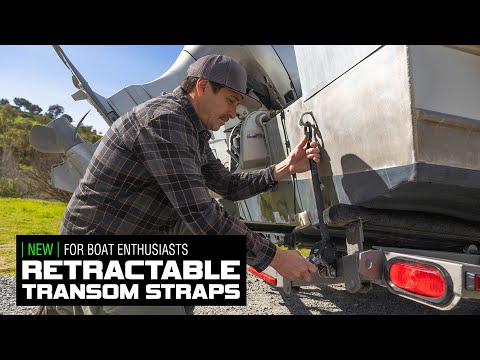 Rhino USA - Retractable Transom Tie-Down Straps | Pre-Roll