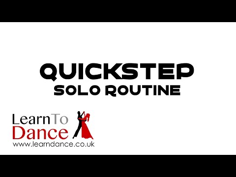 Quickstep Routine - Solo Dance Lesson - Learn To Dance