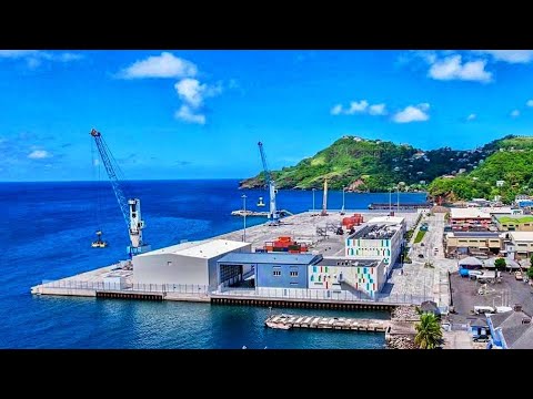 This is what the newest port in the Caribbean looks like #stvincent #caribbean 