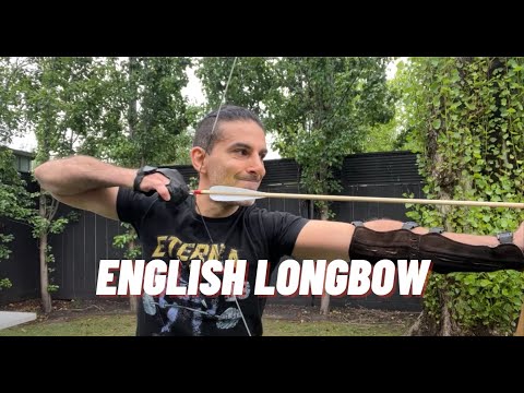 Boston Bows, 70-75 lb English Yew Longbow/Warbow* Arrows Speed test