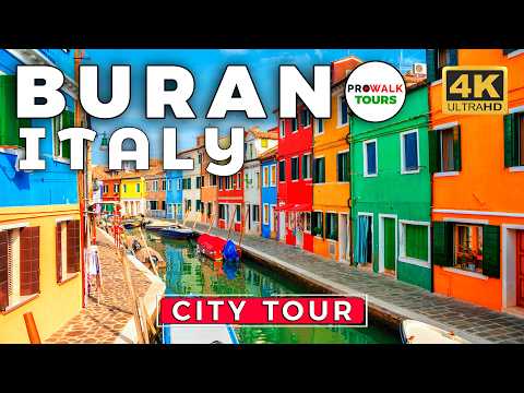 The Burano Experience - Colorful Houses & Lace - 4K60fps 🇮🇹