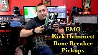 Video thumbnail for EMG Kirk Hammett Bone Breaker Pickups by Cryptic Mask Guitar