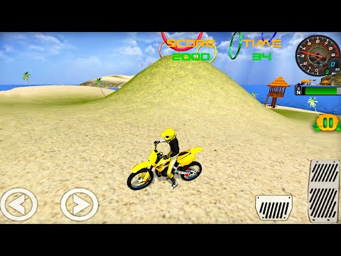 Extreme Motocross Beach Bike Stunt - Driving Motorbike Racing Bike Game | Android Gameplay