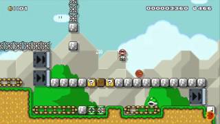 Super Mario Maker - Tricky Mario With a Green Shell beatem