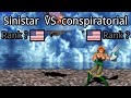 Blood Storm Sinistar US Rank Vs Conspiratorial US Rank