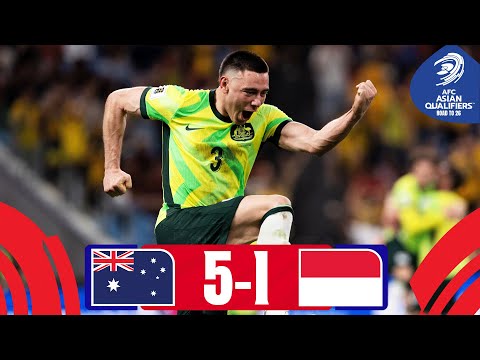 Indonesia miss, Socceroos punish! | Australia - Indonesia | Highlights #AsianQualifiers - Road To 26