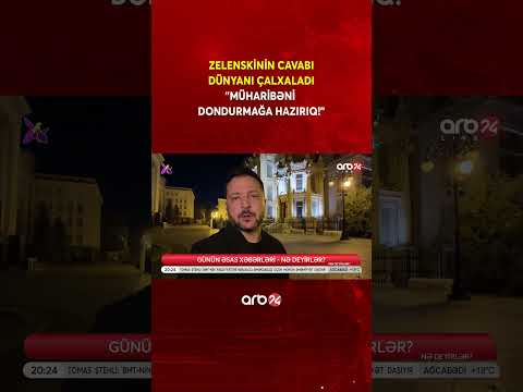 Zelenski MÜHARİBƏNİ DONDURUR?  #savaş