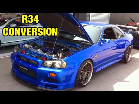 R33 Skyline GTR w/ R34 Front End: Walk around
